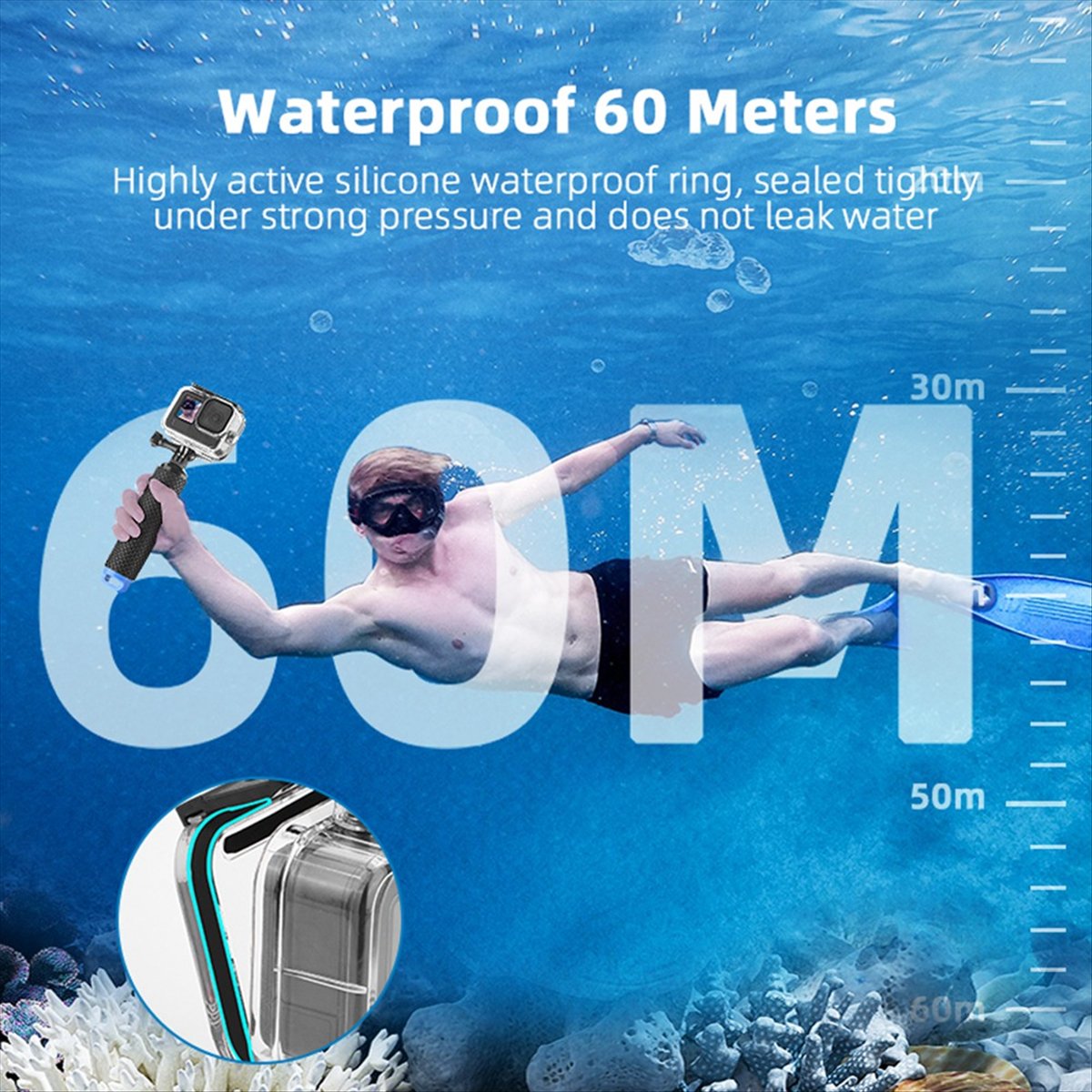 M05K 60M Waterproof Case for G - Underwater Camera review and price