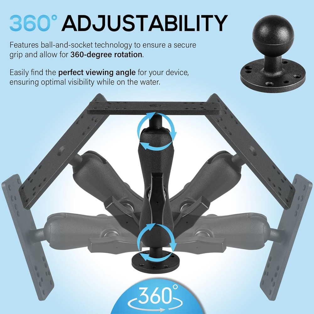 Aluminum Fish Finder Mount wit - Fish Finder Mount review and price