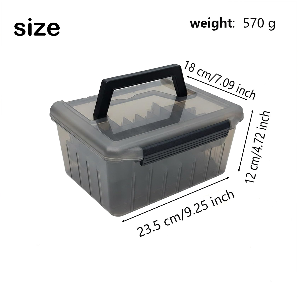 Fishing Tackle Box with Handle - Fish Finder Case review and price