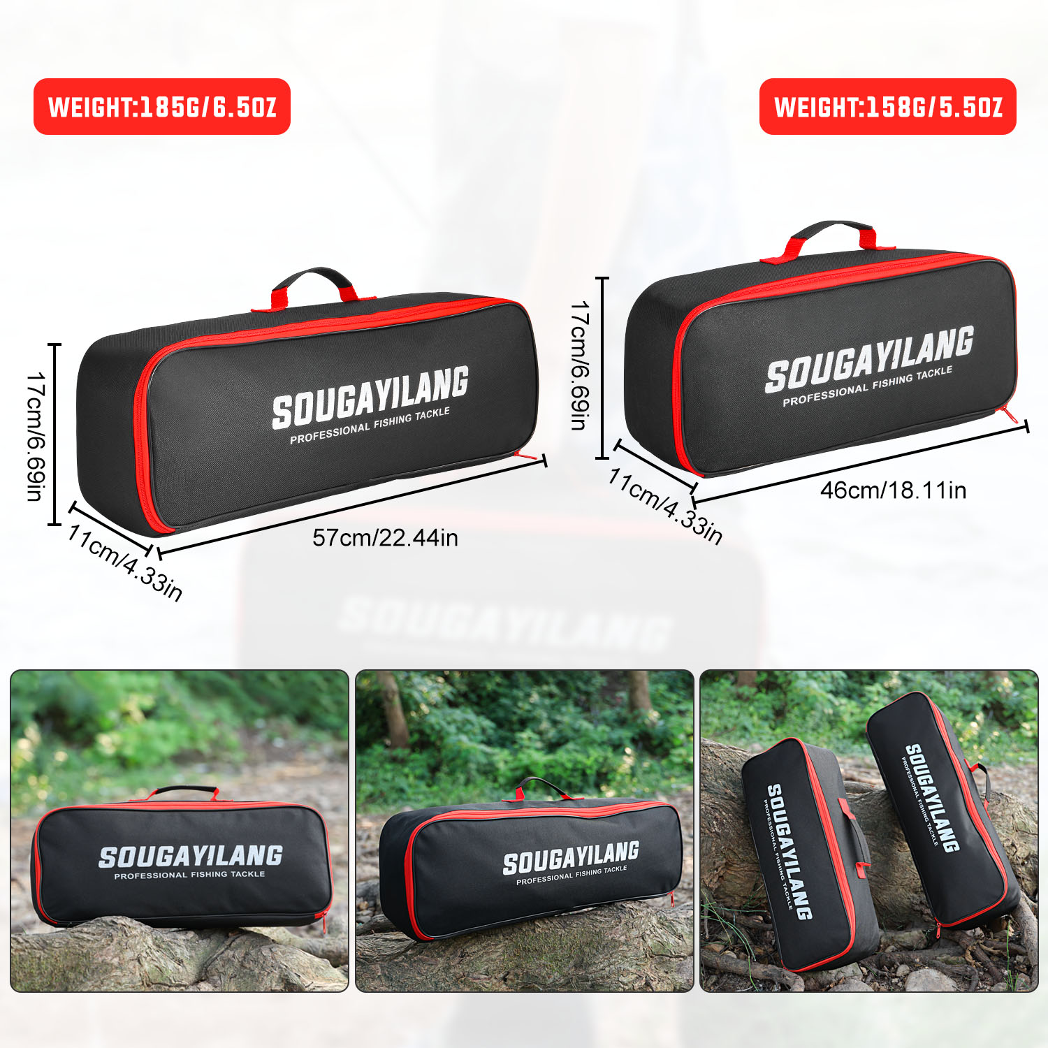 Sougayilang Fishing Rod Bag 46 - Fish Finder Case review and price