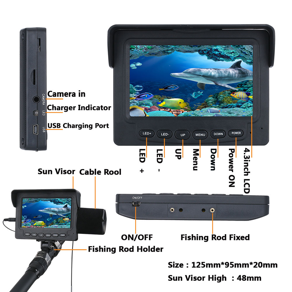 15M 1200TVL Underwater Fishing - Fish Finder Cable review and price