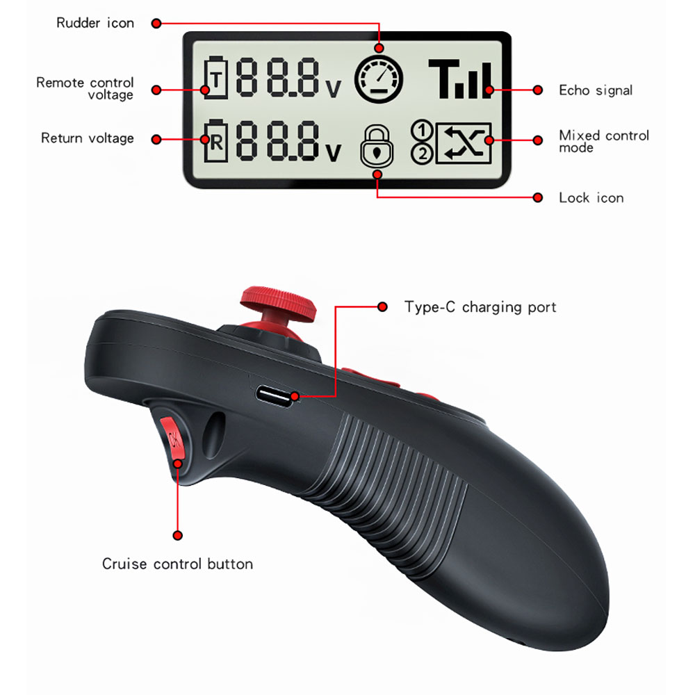 HOTRC DS600 Wireless Remote Co - Fish Finder Battery review and price