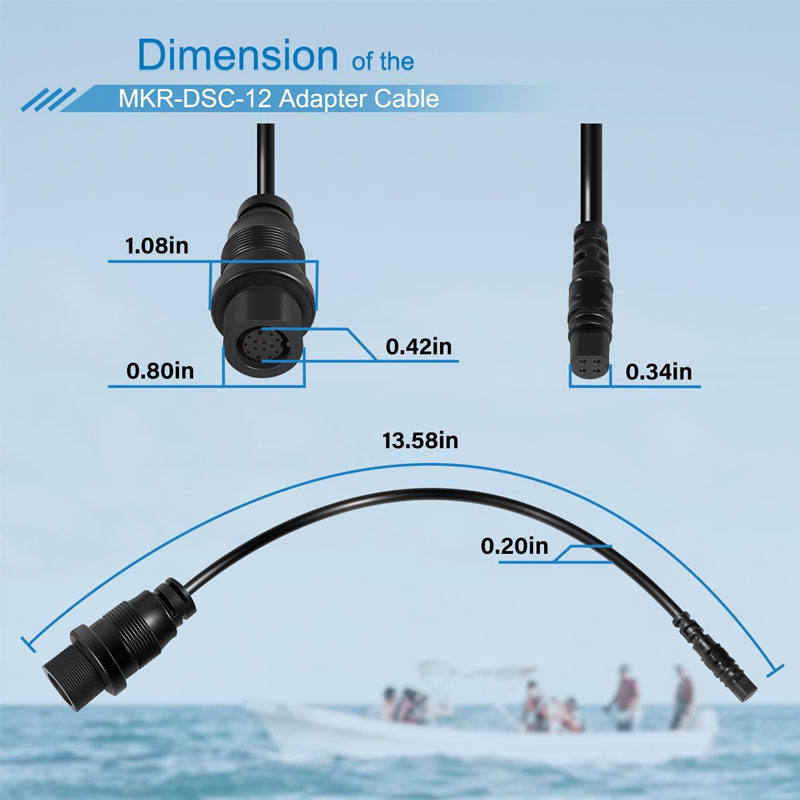 1852081 MKR-DSC-12  4-Pin Fish - Fish Finder Cable review and price