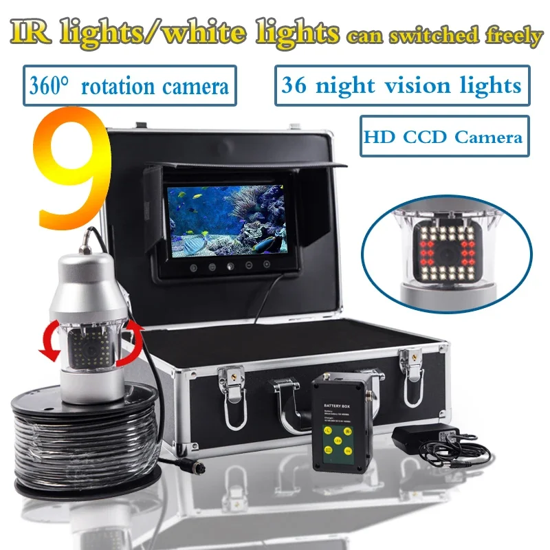 Fish finder F08A 9inch Underwa - Fishing Camera review and price