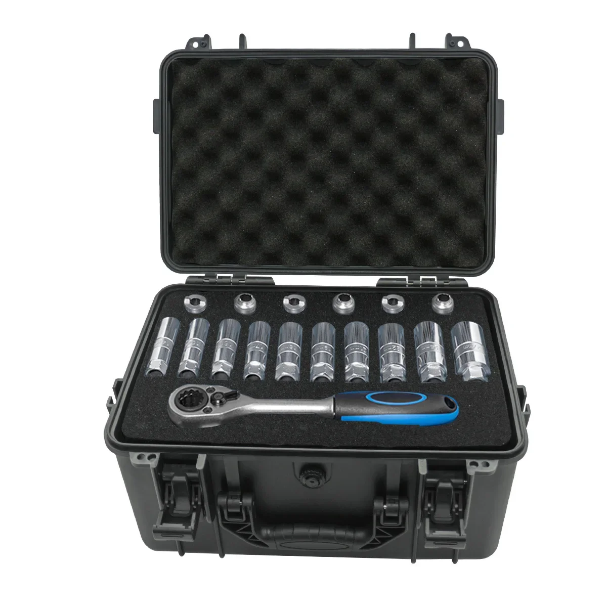 1 portable toolbox with pre cu - Fish Finder Case review and price